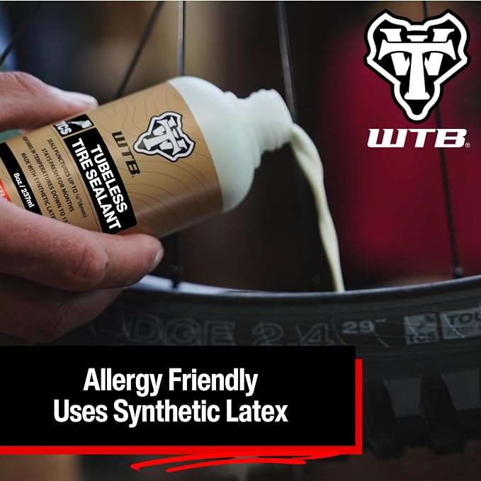 WTB Tubeless Bike Tire Sealant (4 oz to 1 Gallon) - Quick Seal for Punctures up to 6mm - All Conditions