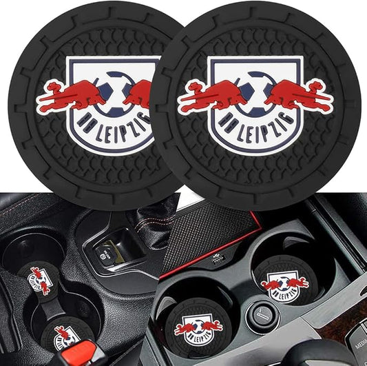 Cup Holder Insert Coaster for RB Leipzig UEFA UCL Fans,Anti Slip Car Cup Coaster Interior Accessories