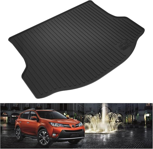 Kiwi Master Cargo Mat for 2013-2018 Toyota RAV4 (Non-Hybrid) | OEM Replacement PT908-42135, Custom Fit All Weather Rear Cargo Liner, Heavy Duty TPE Tray Trunk Mat, Black