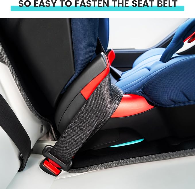 HEYTRIP Car Seat Protector, 2 Packs, Rear-Facing/Forward Facing Car Seat Mat for 0~12 Years Old Children, Waterproof, Easy Cleanup, Non-Slip, Fit Most Car Seats(Black Blue)