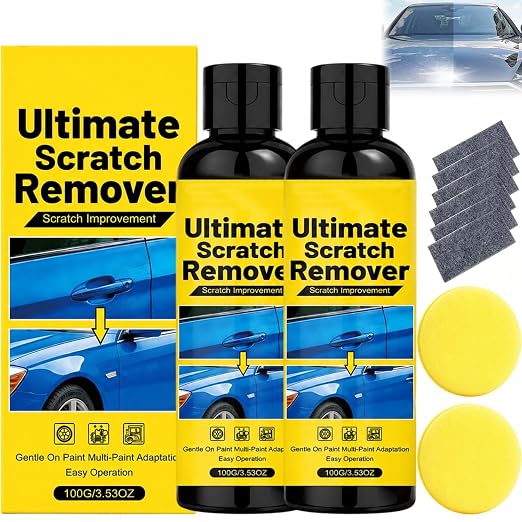 NanoPolix Scratch Remover – Eliminate All Car Scratches in 60 Seconds, Nano polix Scratch Remover, Quick Fix Removal Paste for Deep Scratches, All Paint Colors Polishing Kit, 100g/3.53oz (2Set)