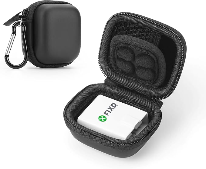 Case for FIXD Car Diagnostic Tool, Bluetooth OBD2 Scanner Diagnostic Tool | Mini Compact Portable Storage Bag, Shockproof Waterproof, Only Case