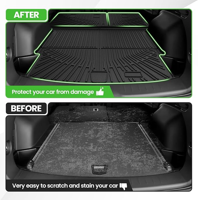 Cartist Cargo Liner for Chevy Blazer 2019-2025 2026, All Weather Cargo Mats for Blazer Accessories, Heavy Duty TPE Trunk Mat, Car Accessories