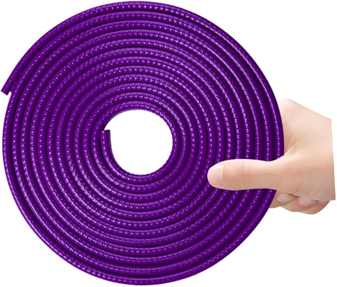 Garneck 32ft(10m) Anti-Scratch Car Door Edge Guards: U-Shaped Edge Protector Strip for Auto Vehicles Door Rubber Seal Trim Build in Metal Sheet for Most Car Rucks SUV No Glue Installation, Purple