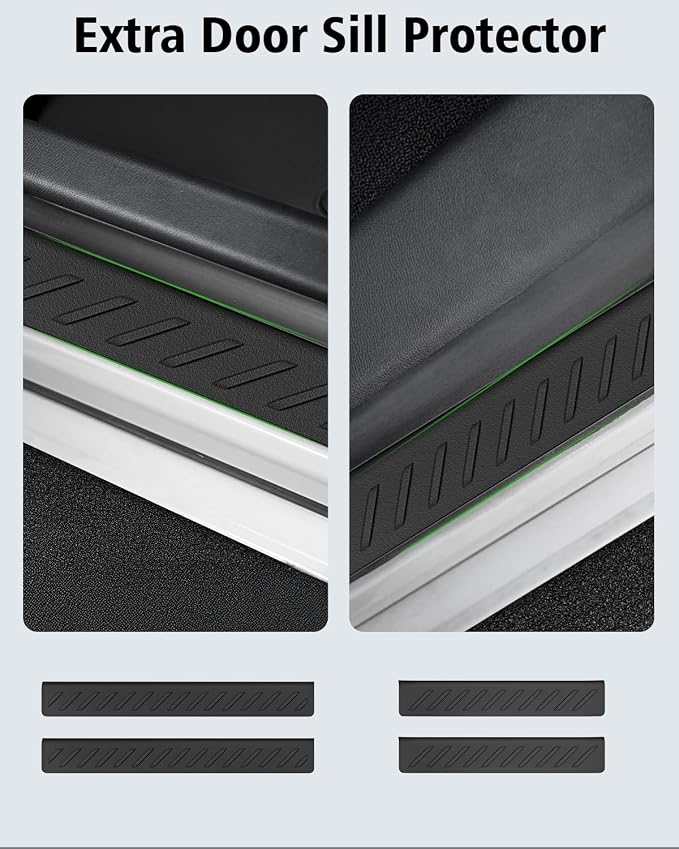 Floor Mats Custom for Ford Maverick 2022-2025 2026 Gas (Not for Hybrid) All Weather TPE Rubber Protection Front & Rear Row Anti-Slip Automotive Floor Liners for Maverick 2025 Accessories, Black