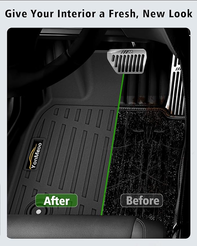 Floor Mats Custom for Kia K4 2025 2026 All Weather TPE Rubber Protection Front & Rear Row Anti-Slip Automotive Floor Liners for Kia K4 2025 Accessories | All Weather TPE Rubber Floor Liners Front & Rear Row Anti-Slip for K4 Accessories, Black