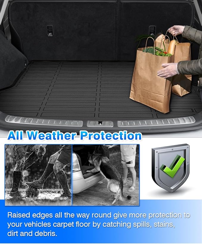 Cartist Floor Mats and Cargo Liner Fit for Chevy Trax (LS, ACTIV, LT, 1RS, 2RS) 2024-2026 & Buick Envista 2024-2026 All Weather Floor Mat for 2024 2025 2026 Envista & Trax Heavy Duty Carpet Protection