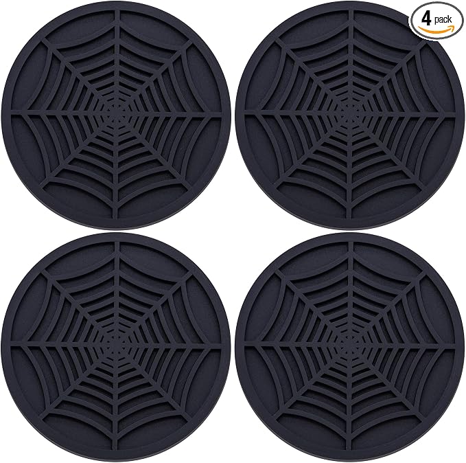 4PCS car Cup Holder Coasters, 2.75 Inch Universal Non-Slip Insert Water Bottle Holder Pads, Car Interior Accessories Sets (Black)