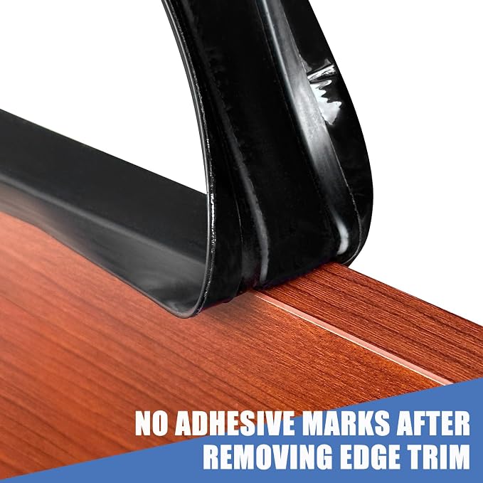 Rubber Edge Trim, Self-Adhesive House Door Edge Guard, Flexible U Shaped Edge Banding, Peel and Stick 1-3/4"(45mm) Wide Size U Shaped Protector, Baby Proof Guards for Plywood, Furniture, 20Ft