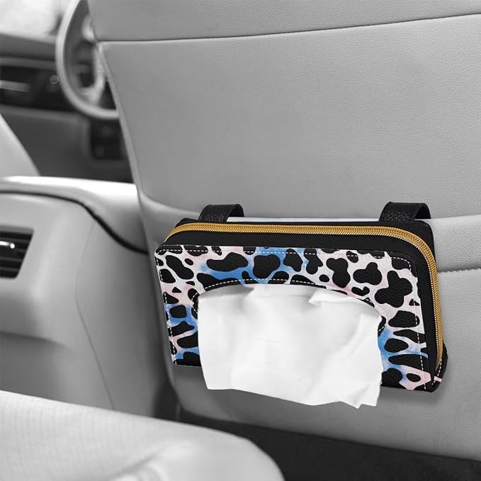 Visor Automotive Tissue Holder Cow Car Sun Visor Tissue Box for Back Seat Car Interior Accessories
