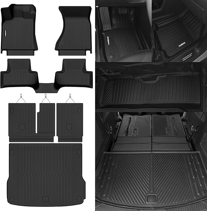 Naibeve Floor Mats for 2009-2017 Audi Q5 | All Weather Custom Fit Floor Mats, Cargo Mat, Backrest Mats Interior Protector accessories