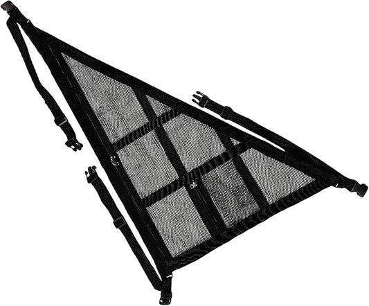 Car Ceiling Cargo Net, Double-Layer Mesh Vehicle Roof Organizer with 3 Handles, 35" x 25" Strengthen Load Bearing Auto Interior Storage Mesh with Zipper for SUV, Road Trip & Camping (L)