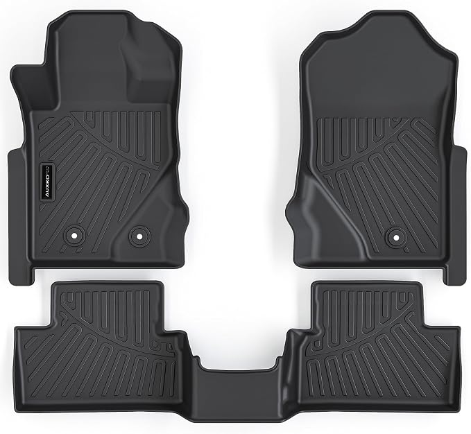 Auxko All Weather Floor Mats for Ford Bronco 2021-2025 2026 2 Door TPE Liners All Season Accessories Guard Odorless Anti-Slip Floor Liners