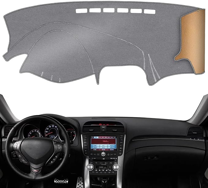 Dash Cover, Anti-Glare, Sun Protection, Dustproof, UV-Proof, Dashboard Covers, Interior Car Accessorie Fit for 2004 2005 2006 2007 2008 Ac-ura TL, Grey