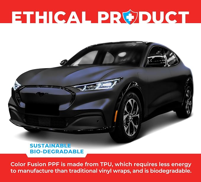 ColorFusion PPF by VViViD, Matte Stealth Cosmic Blue Dry Apply PPF Vinyl Car Wrap Roll 1ft x 5ft