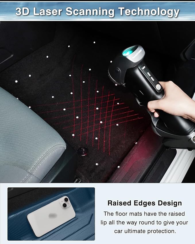 Mixsuper Forester Floor mats-Floor mat for Subaru Forester 2014 2015 2016 2017 2018,All Weather TPE Rubber Floor Liners Protection for Forester Accessories,2 Row Anti-Slip Car Mats, Black