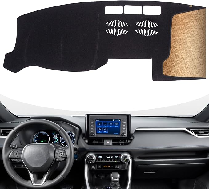 Dash Cover, Anti-Glare, Sun Protection, Dustproof, UV-Proof, Dashboard Covers, Interior Car Accessorie Fit for 2017-2024 Ma-zda CX-5 (Not Fit w/HUD Models), Black
