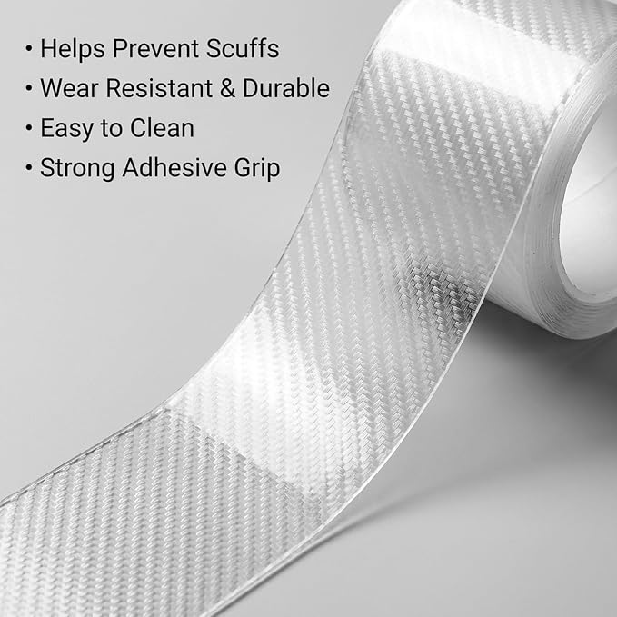 1 Roll Car Door Edge Guards Clear, Transparent Protective Tape, Universal Edge Wrap, PPF Film for Car Door Sill, Hood and Trunk (Clear 2.75inx33Ft)