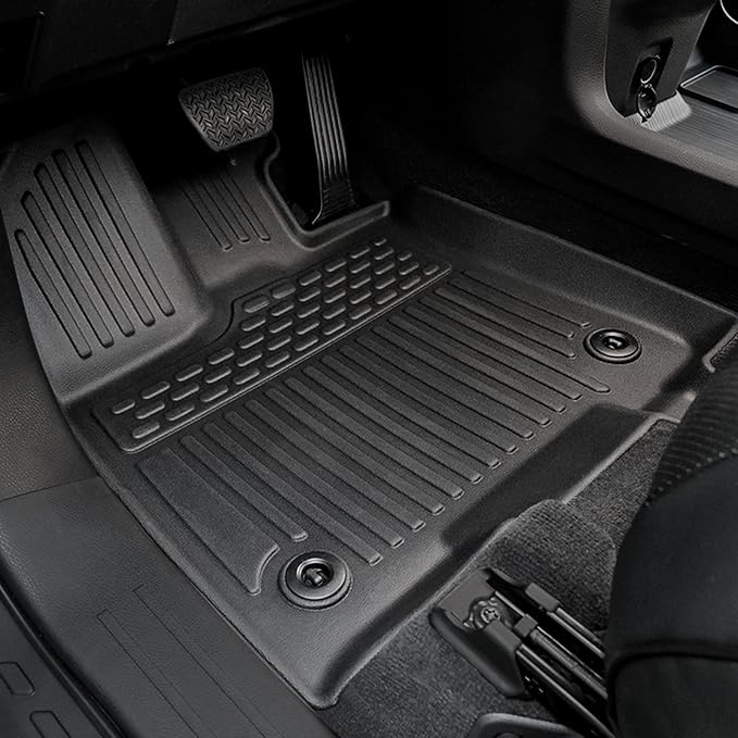 Floor Mats for Toyota Sienna 2021-2026, All Weather Floor Mats Lower Trunk Cargo Liner Accessories, Full Coverage Set (Fit 7-Seat with Spare Tire)