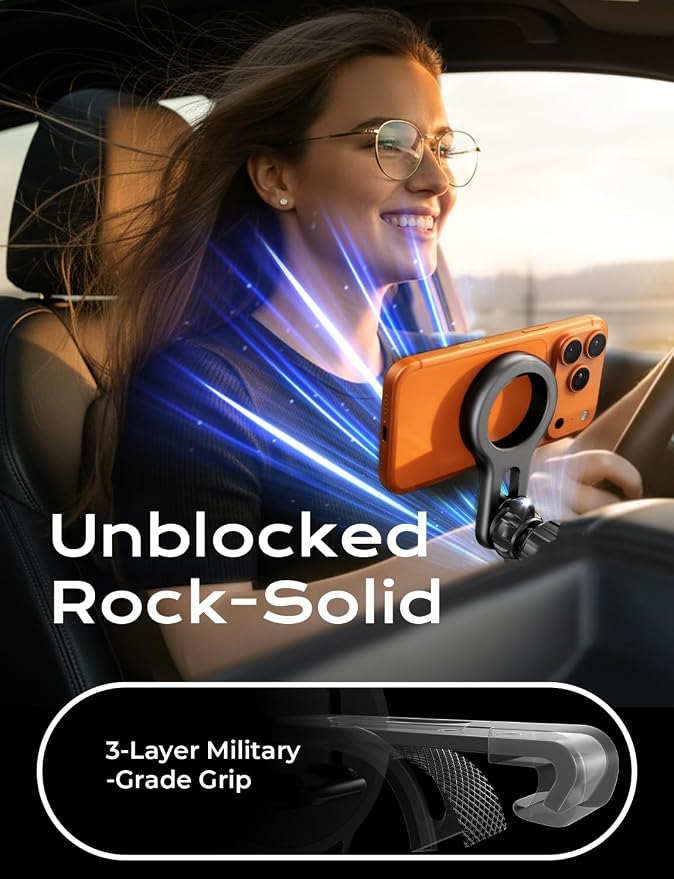 LISEN for MagSafe Car Mount, Magnetic Phone Holder for Car Vent Phone Mount | Ultra-Magnetic Hands Free Cell Phone Holder Car Accessories for Men Women fit for iPhone 17 Purple Hood Vents