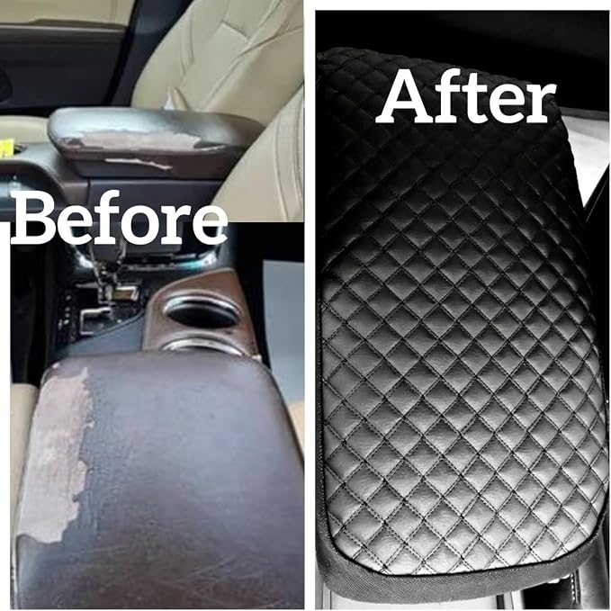Center Console Armrest Cover Fits Toyota Avalon 2006‑2017 | Synthetic Leather, Non‑Slip, Scratch & Pet‑Resistant Interior