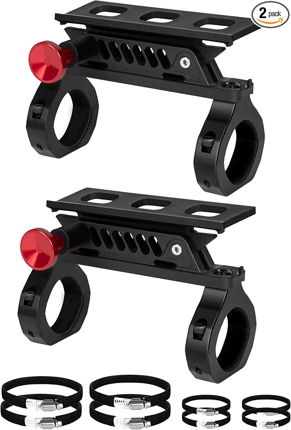 ZIDIYORUO 2PCS Quick Release UTV Fire Extinguisher Mount Kits | Adjustable SXS Fire Extinguisher Holder with Aluminum Bracket for Vehicle with 1.75"-2" Roll Bar Cage, UTV SXS Accessories