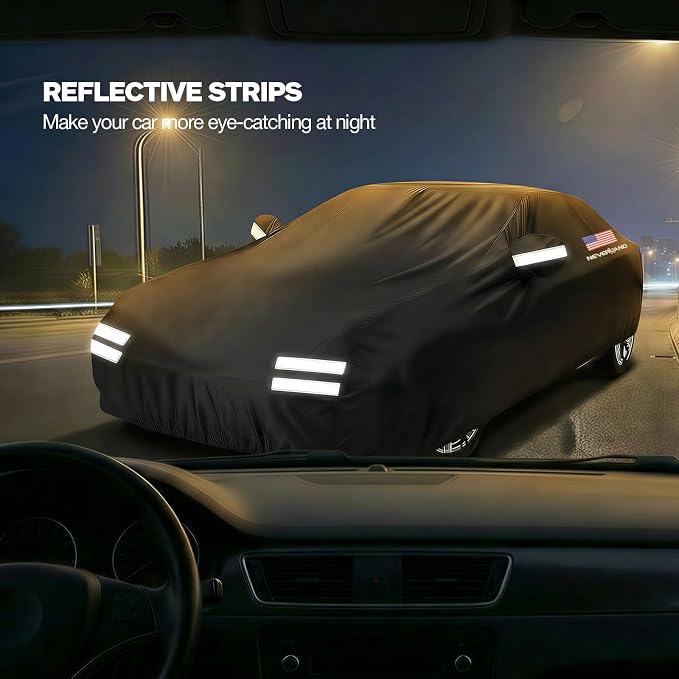 Car Cover Compatible with Chevy Camaro, Full Car Covers Waterproof All Weather Dustproof, Snowproof, UV Protection Car Covers for Automobiles Universal Fit Chevy Camaro
