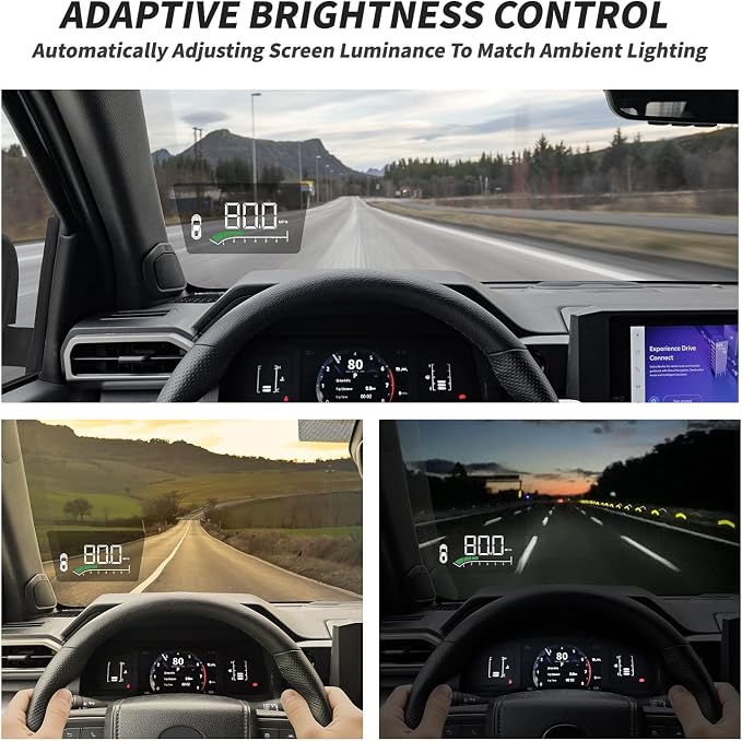 HUD Head up Display for Toyota Tacoma Gen4 2024 2025 2026 & 4Runner 2025 2026 Automotive Speedometers Automotive Voltmeter Gauges Car Accessories