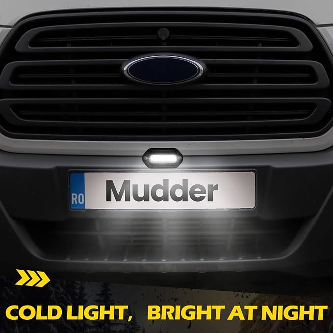Mudder 24 Packs LED License Plate Light 12V-24V DC Waterproof License Plate 6-SMD Lamp Taillight Tag Lights for Trailer Truck SUV VAN RV Trucks and Boats