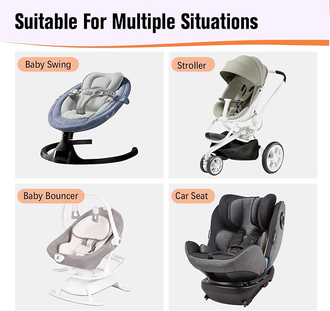 KAKIBLIN Baby Travel Pillow, Upgraded Baby Neck Pillows for Car Seat, Infant Neck Support Pillow for Head and Neck,Newborn Head Support for Car Seat,Pushchair