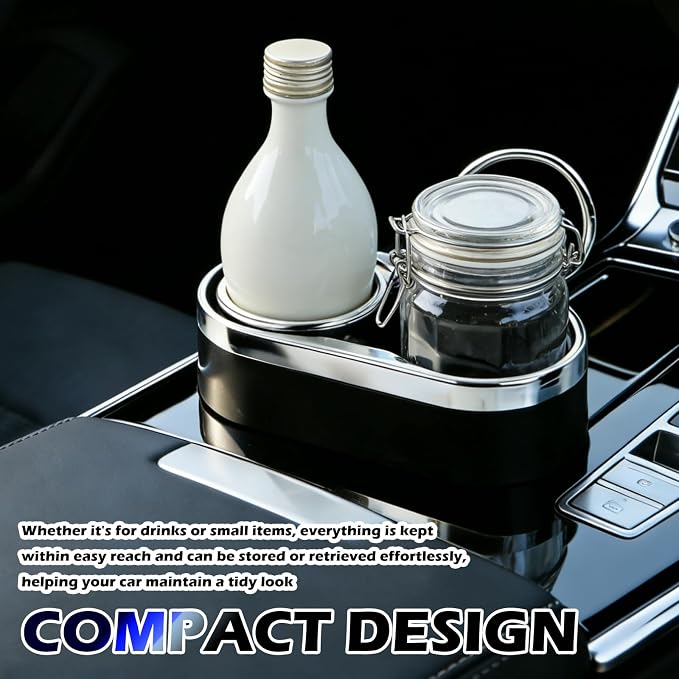 Double Cup Holders for Car,Adjustable Car Cup Holder Organizer for Dashboard/Center Console,Multifunctional Cars Drink Holder Center Console Organizer Fit for Cars,Trucks,SUVs