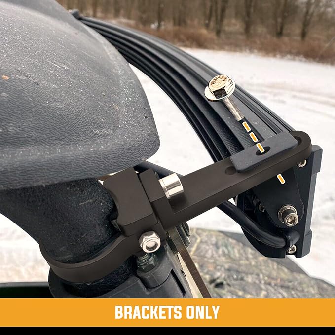 2 Inch Universal Side Roll Cage Bull Bar Tube Clamps LED Light Mount Brackets Compatible with Polaris Ranger RZR Ace General Fit Arctic Cat Fit Yamaha YXZ Fit Kawasaki Teryx ATV UTV