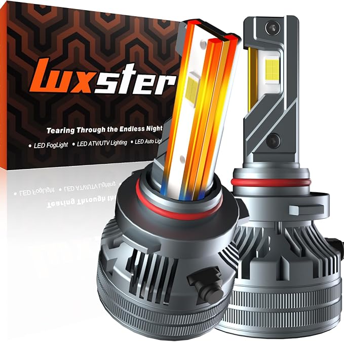 LUXSTER 9006 HB4 Punisher 60000lm High Performance LED Bulbs 6000K (2 Pack) | 140W High Power, Exclusive Triple Copper-Tube Cooling, 5th-Gen CANBUS, Foglight Use, Plug-N-Play, 6000K, IP68