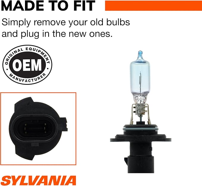 SYLVANIA 9005XSST.BP2 9005XS Silverstar High Performance Halogen Headlight Bulb - Pack of 2