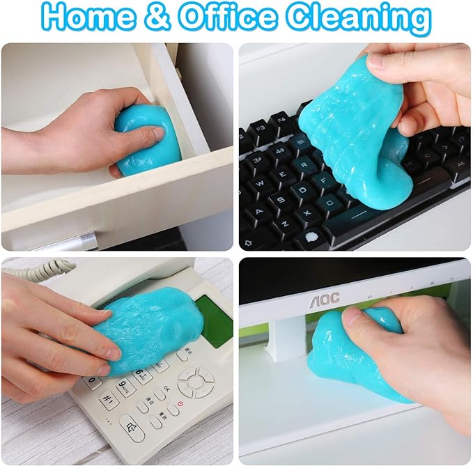 PULIDIKI Car Cleaning Gel Detailing Kit Automotive Dust Car Crevice Cleaner Slime Auto Air Vent Interior Detail Removal for Car Putty Cleaning Keyboard Cleaner Car Accessories