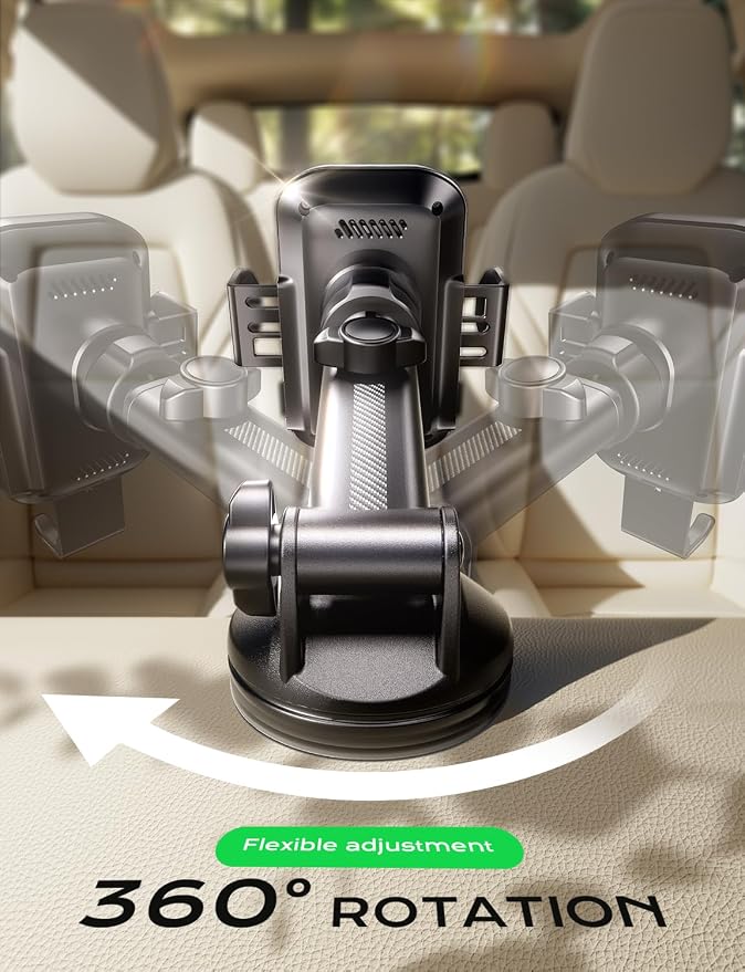 Wireless Car Charger,15W Fast Charging Auto Clamping Phone Holders for Your Car Compatible with iPhone 16/15/14/13, for Samsung Galaxy S24 Ultra S23 S22 S21, S20, S10+ (Black)