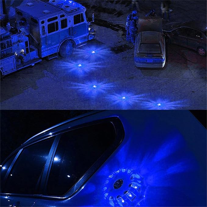 Shakven 12 Led Flasher Lamp Car Roadside Flares Emergencys Accessories Auto Lamp | Magnetic Emergencys Flashlight Car Warning Light Led Flasher Lamp,Led Flasher Lamp For Vechiles,Car Warning Light