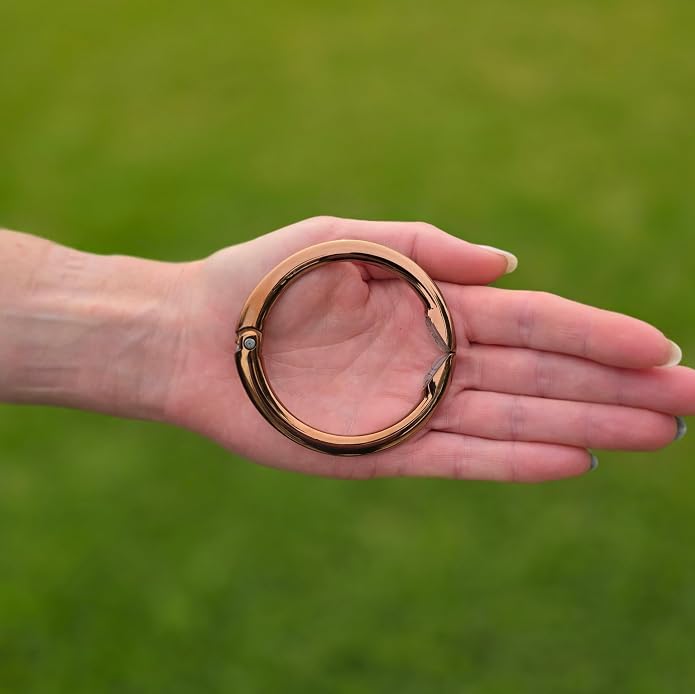 Clipa Bag Hanger Collection, The Ring that Opens into a Hook, Auto Closes | Holds 15 kg, Needs only 10mm to Hang a Hand Bag, Easy to Use with One Hand, The Instant Bag Hanger, 3 yr Warranty