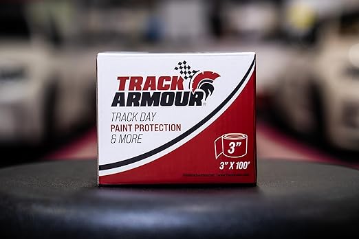 [TRACKARMOUR] 3" x 100' - Temporary Paint Protection Film for Car, Truck or Motorcycle. Clear Adhesive Film to Protect Paint, Clear Bra or Wrap for Track Days, Road Trips and Off-Roading