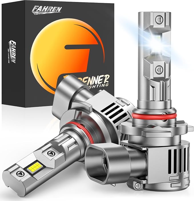 FORENNER NextGen & Upgraded 9012 Light Bulb, 70000LM 1200% Ultra-Bright HIR2 Fog Bulb, 1:1 Size 6500K Cool White Glare-Free Direct Installation, Tire Light Assemblies Pack of 2