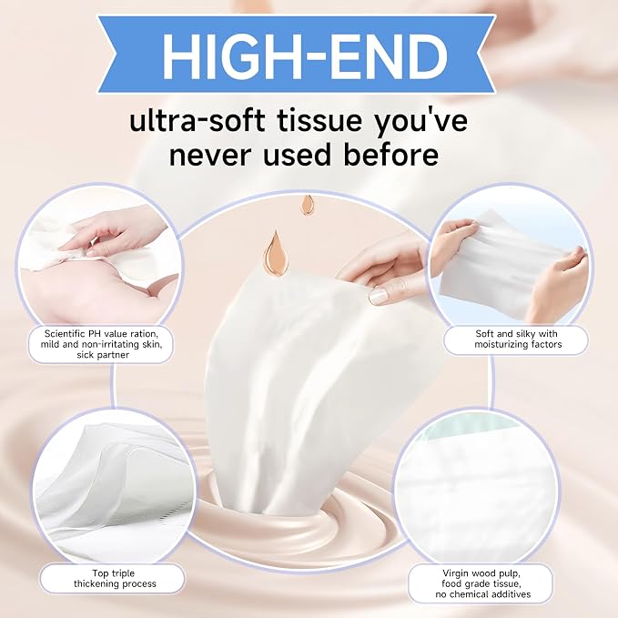 Car Tissue Holder for Visor with Lotion Facial Tissues White | for Allergy Season & Sensitive Skin,Slim Visor Tissue Holder,Easy-Access Car Napkin Holder for Parents,Commuters & Road Trips