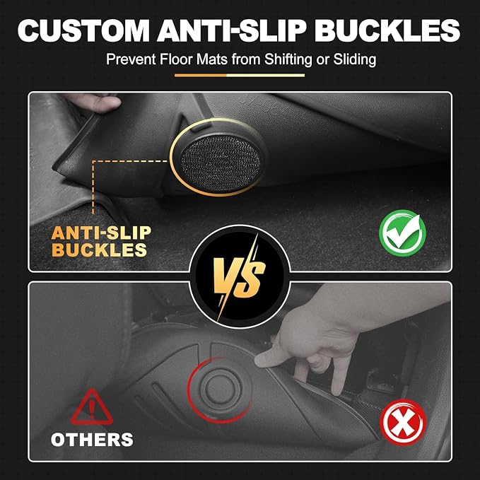 AOMSAZTO Floor Mats Fit for Volkswagen Atlas 2018-2026 7 Seats | All Weather Protection Floor Mats & 2nd & 3rd Row Backrest Mat & Cargo Liner for VW Atlas (Not for Cross Sport)