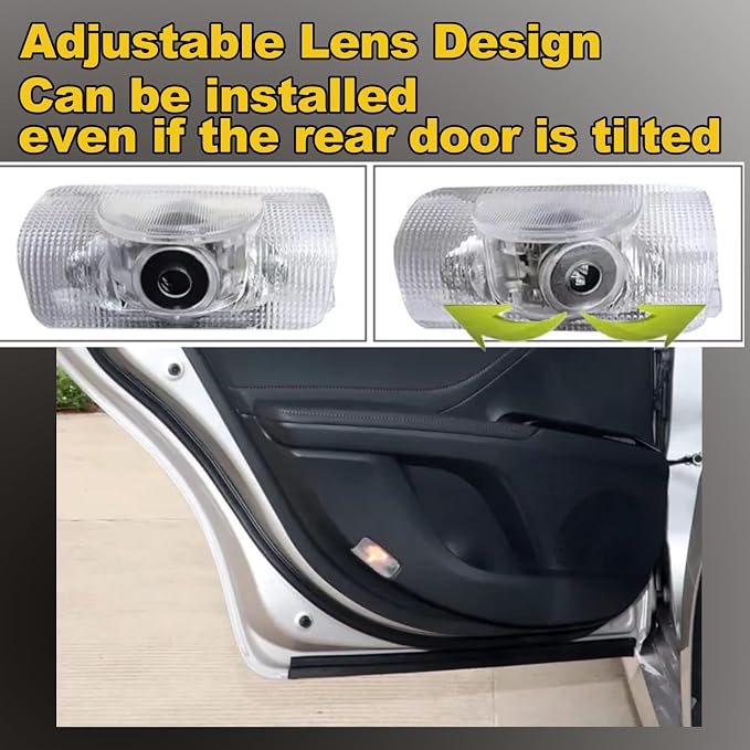 4Pcs Car Door Lights Logo Projector,Never Fade HD LED Door Welcome Projector Lights Compatible with LS/ES/is/LX/RX/GS/GX/RC Car Accessories,3D Ghost Shadow Lamp