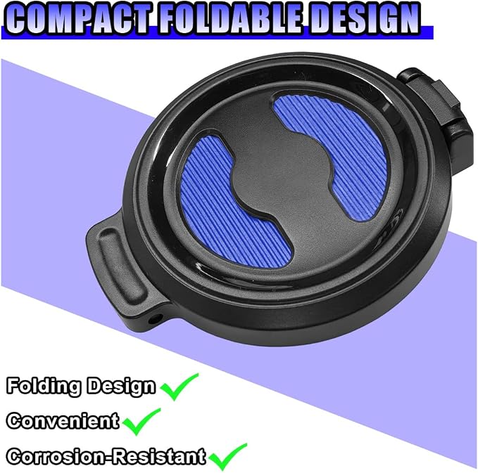 Car Air Vent Cup Holder Auto Ashtray Holder, Adjustable Drink Holder Extender for Horizontal Vents, Universal Tool-Free A/C Vent Mount for Various Coffee, Water, Juice Cups in Car, Truck, SUV (Blue)