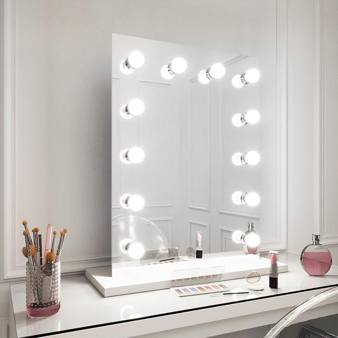 G25 9W LED Globe Bulbs 100W Equivalent Vanity Light Bulbs for Bathroom | 5000K Daylight White 900LM, E26 Base Round Makeup Mirror Bathroom Lights Bulb Décor Lighting, 4 Pack