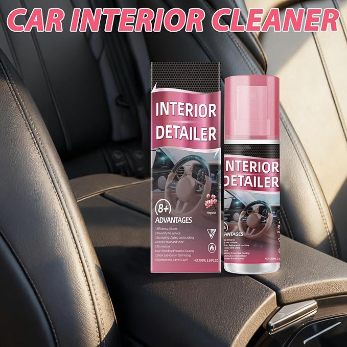 2PCS Polishing Cleaner Car Interior, 2026 Upgrade Car Interior Cleaner Spray, All Purpose Car Interior Detailer Cleaner, for Cars Owners, Polishing Cleaner for Dashboard