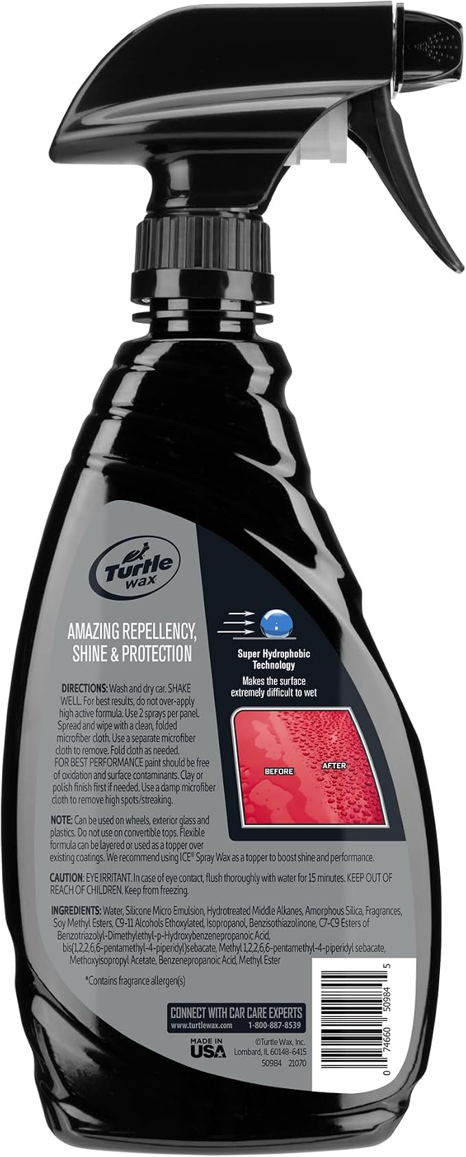 Turtle Wax ICE Seal N Shine, Car Wax Sealant, High Gloss Shine, Insane Water Beading and Durable Paint Protection, Carnauba Wax Infused, For Paint, Wheels, Glass, Plastics and More, 16oz (Pack of 2)