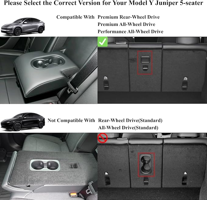 SUPER LINER Tesla Model Y Juniper 2025 2026 Floor Mats & Cargo Liners Full Set 10 PCS Extra-Thick TPE CabinProtect™ for 5-Seater | All-Weather Pet & Child-Friendly Accessories(Not for Standard)