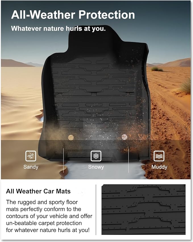 Kiwi Master Floor Mats & Cargo Mat for 2016-2021 Jeep Grand Cherokee | OEM Replacement 82215577 82212085, Custom Fit All Weather Car Mats, Heavy Duty TPE Floor Liners, Front Rear Trunk Set, Black