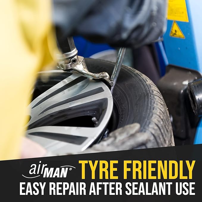 Airman Tire Repair Sealant 450ml UNIBOTTLE - Tire Sealant for Car Tire Repair, Flat Tire Repair Kit Alternative, Works with Any Tire Compressor, Emergency Tire Puncture Repair, TPMS Safe